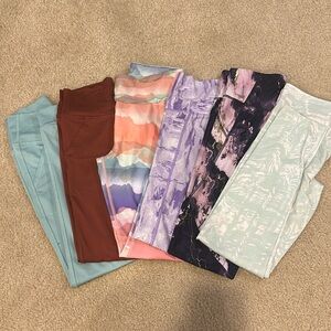 Girls athletic leggings and joggers DSG, Nike, Okd Navy